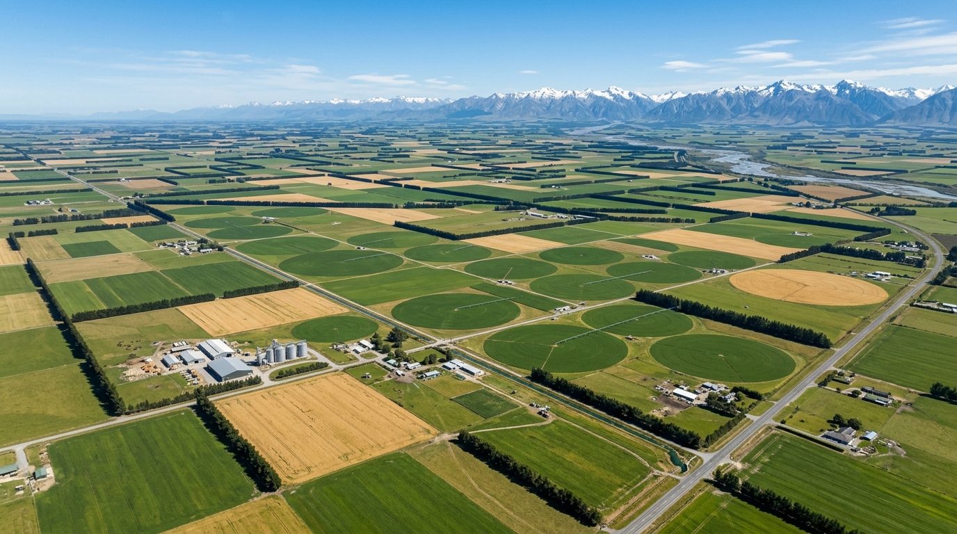 Canterbury Plains farmland
