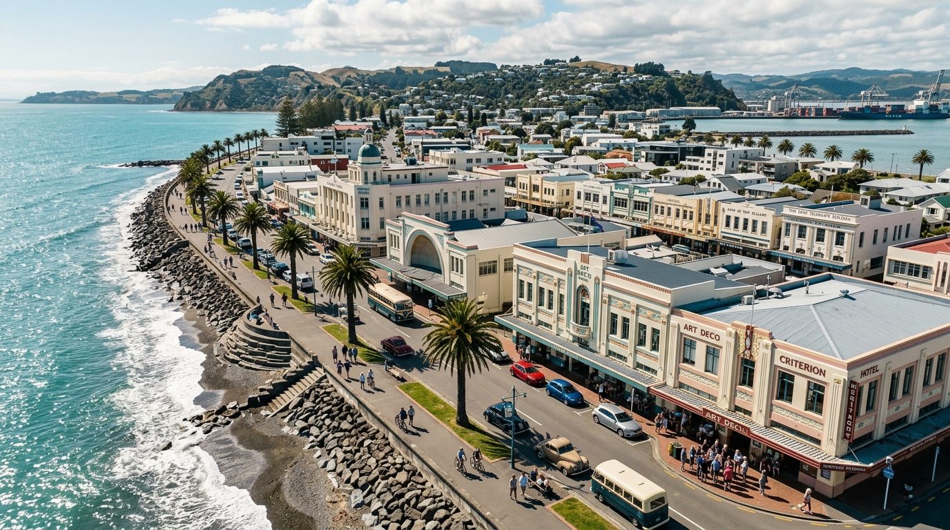Napier Art Deco waterfront