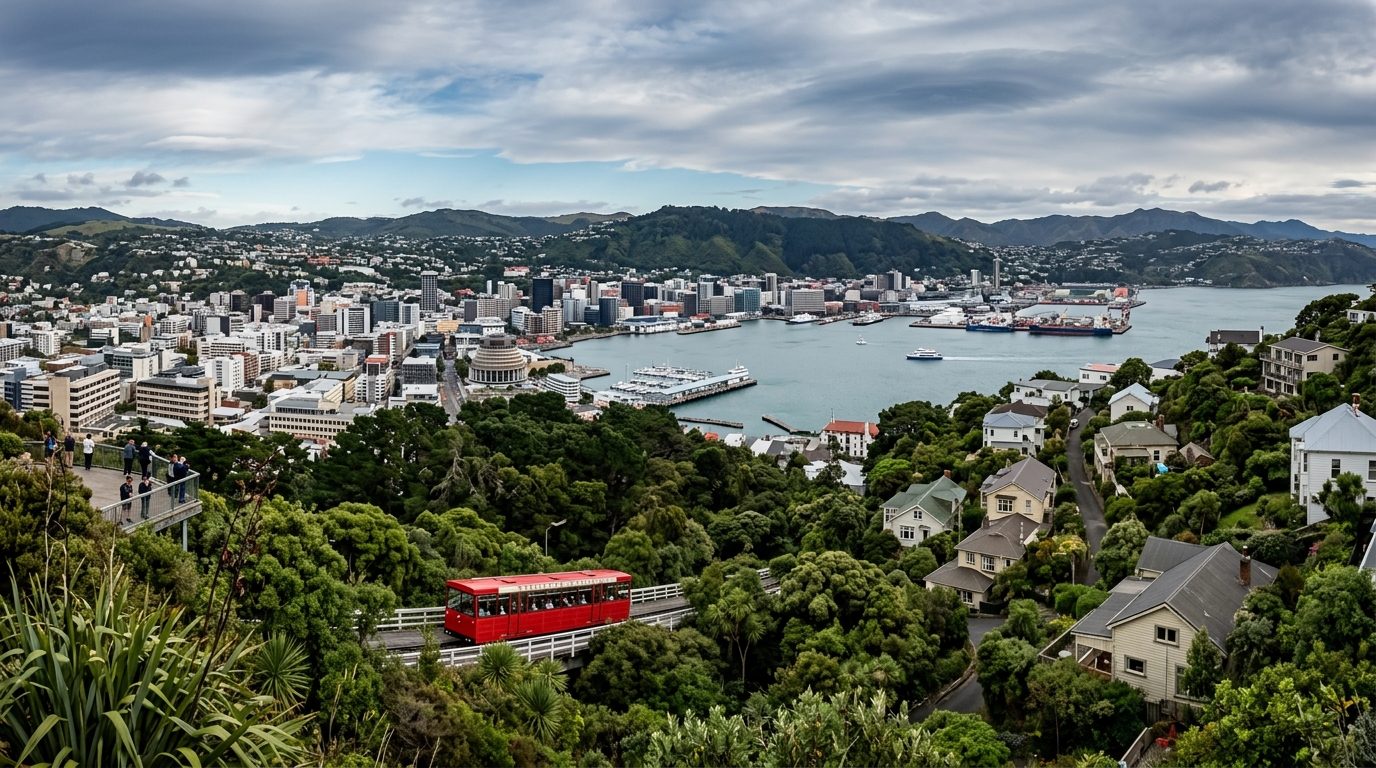 Panoramic view Wellington city